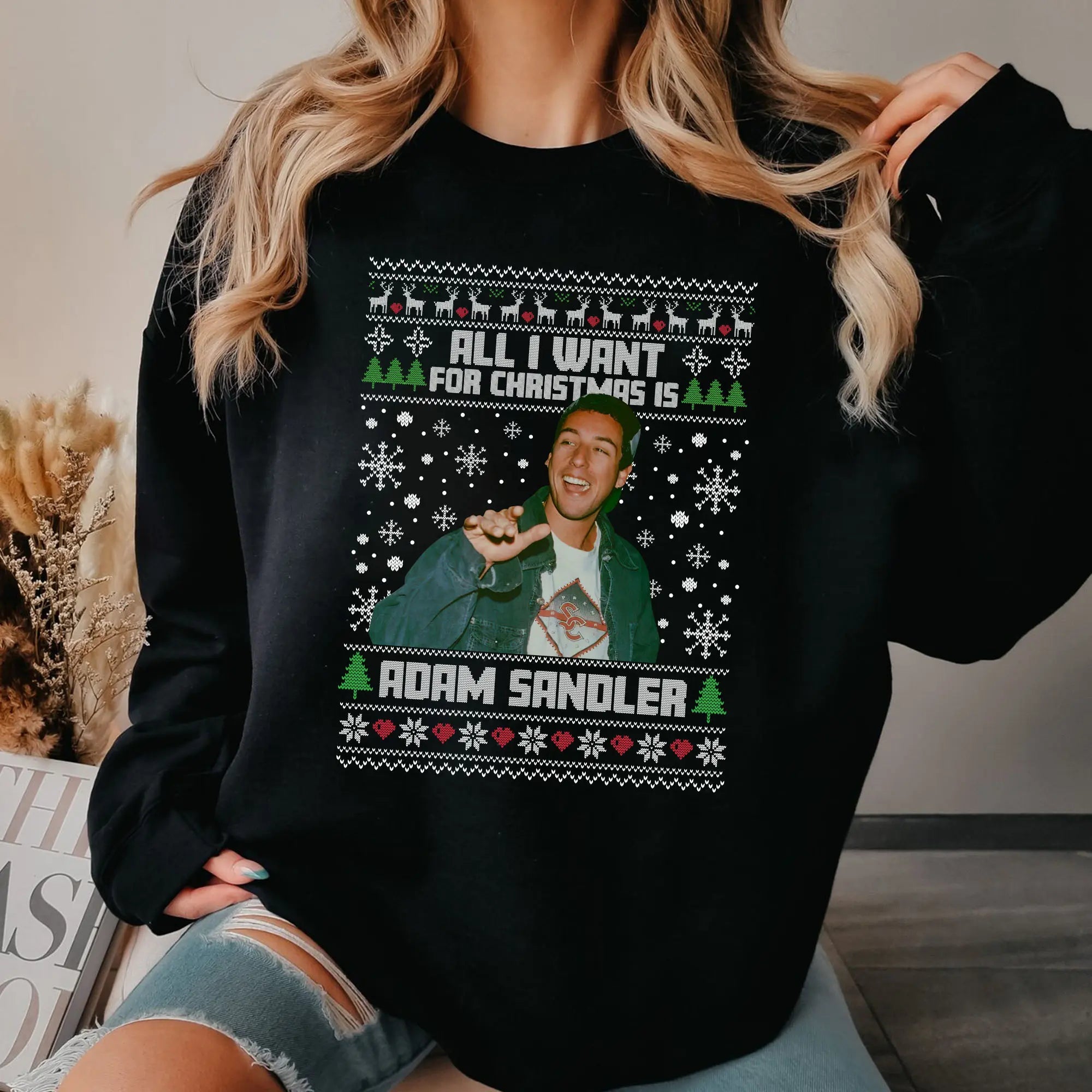 Ad4M S4Ndler Vintage T-Shirt, Christmas Holiday Oversize Tee Unisex Sweatshirt, Gift for Women and Man Unisex T-Shirt