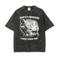 That'S My Neighbor anti ICE Shirt Oversize Unisex Washed T-Shirt for Women and Men'S Unisex Fit Batik Cotton Oversize Streetwear Menswear Super Soft Pre-Shrunk