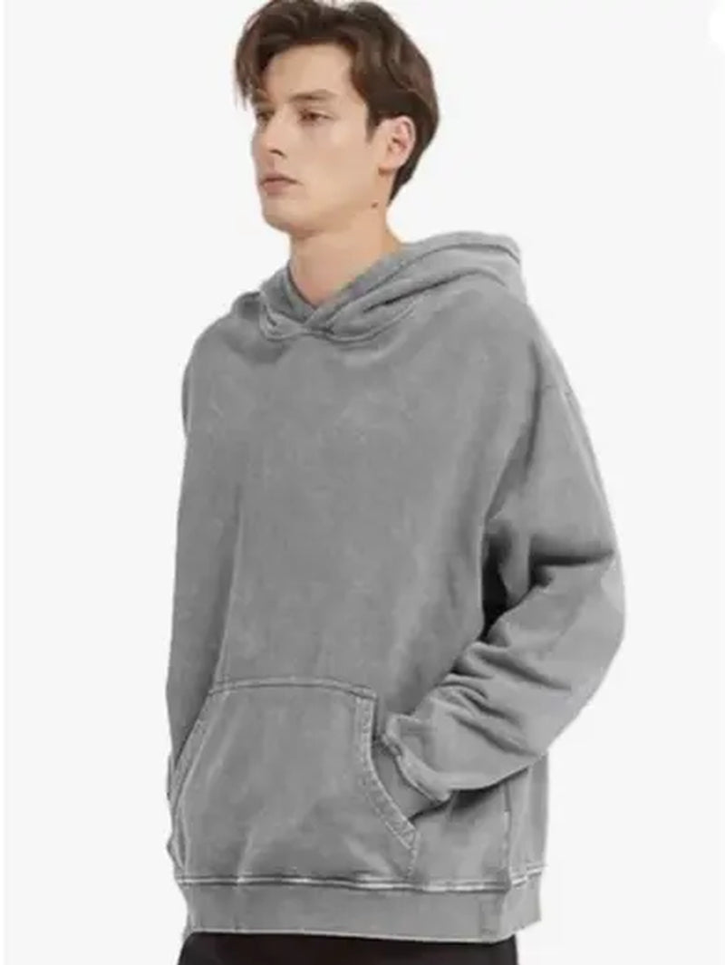 Holafish Womens Vintage Acid Wash Hoodie Pullover Sweatshirts Oversized Loose Fit Winter Long Sleeve Comfy Cotton Fleece Jacket Summervibes