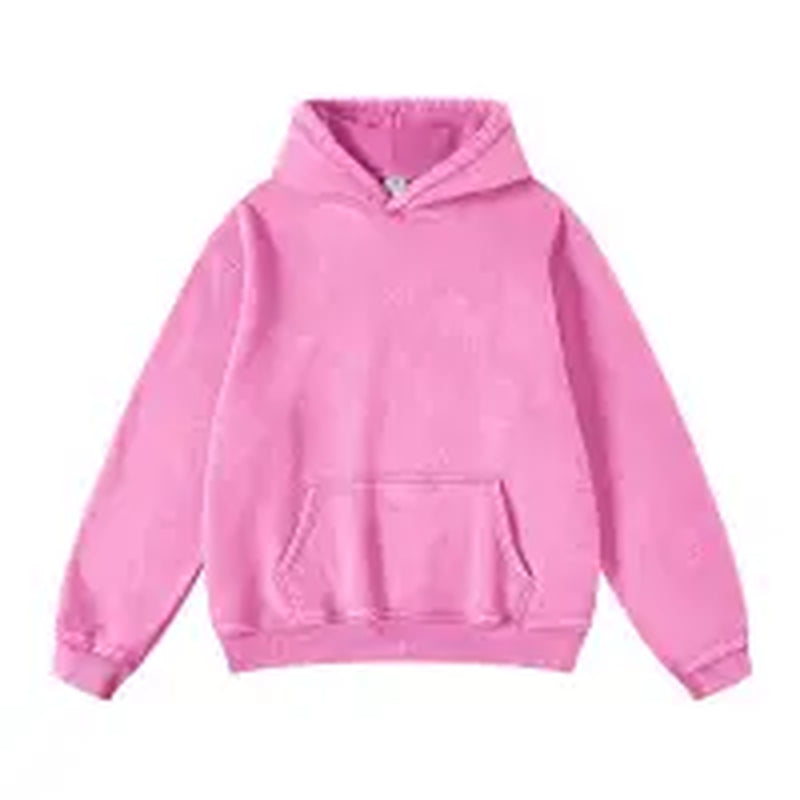 FAIABLE Unisex Hoodies Pullover Oversized Hoodie Plush Fleece Hooded Sweatshirt Vintage Heavyweight Hoodie Cotton Big and Tall Hoodies for Men Couples Winter Autumn Workout College Streetwear Sweaters Casual Long Sleeve