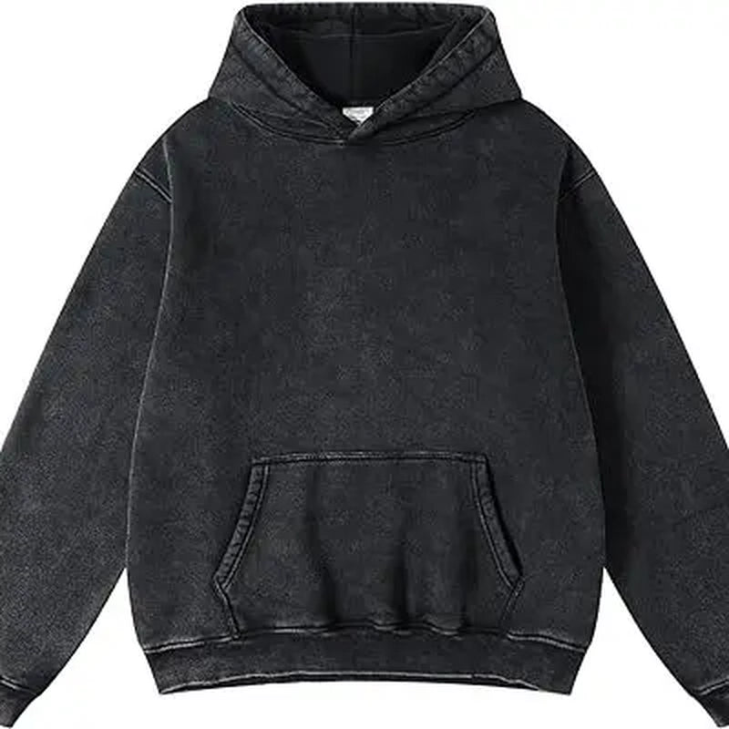 FAIABLE Unisex Hoodies Pullover Oversized Hoodie Plush Fleece Hooded Sweatshirt Vintage Heavyweight Hoodie Cotton Big and Tall Hoodies for Men Couples Winter Autumn Workout College Streetwear Sweaters Casual Long Sleeve