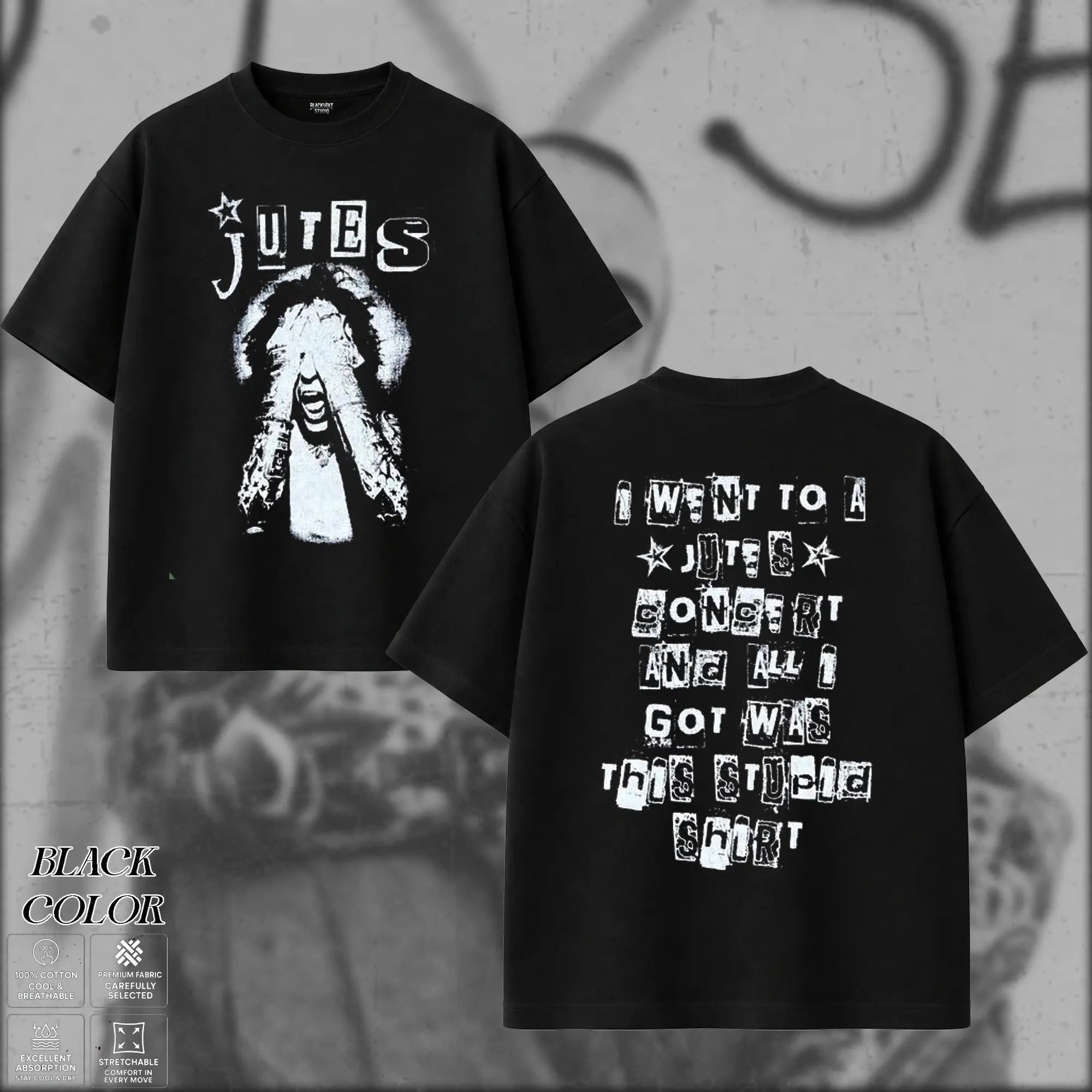 [COLLECTION] Jutes Music T-Shirt, Alternative Rock Grunge Pop-Punk Band Tee, Nu-Metal Music Shirt, Unisex Oversize Graphic Tee, Gift for Music Lovers, Rock Gift for Men & Women