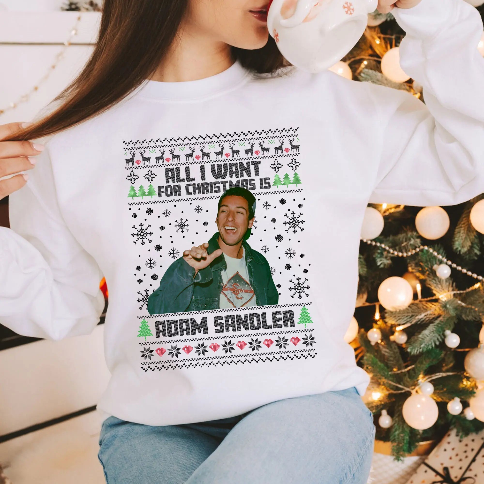 Ad4M S4Ndler Vintage T-Shirt, Christmas Holiday Oversize Tee Unisex Sweatshirt, Gift for Women and Man Unisex T-Shirt